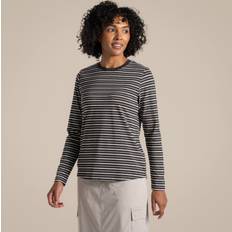 Craghoppers Dame Bluser Craghoppers Nosilife Akona Longsleeve Damer - Charcoal Stripe