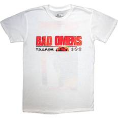 Florals T-shirts Flower Band Logo Bad Omens T Shirt - White