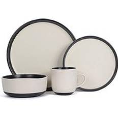 Dinner Sets Waterside Monochrome 16 Piece Dinner Set