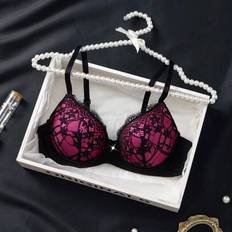 Shein Sexy Lace Minimalist Push Up Bust Support - Bra