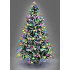 7FT Pre-Lit Lapland Fir Artificial Green Christmas Tree