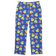 Adult - Blue Underwear Adult Belle Knit Pajama Pants - Blue/Red Yellow