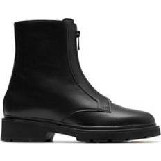 Clarks Ankle Boots Clarks Lauryl Zip Standard Fit Leather Ankle Boots - Black