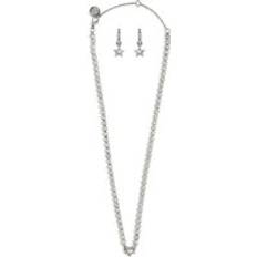 Grey Jewellery Sets Steve Madden Celestial Star Tennis Necklace Earring Jewelry Set - Grey