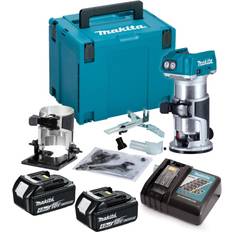 Routers Makita DRT50RMJ 18V LXT Cordless Brushless Laminate Trimmer