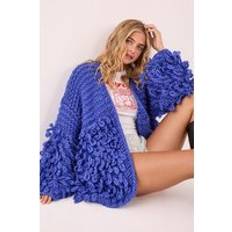 Extreme Loopy Cardigan Casual Jumpers - Blue