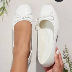 Microfiber Low Shoes Shein Wide-Fit Slip-On Round Toe Minimalist Ballet Flats - Comfortable