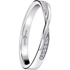 18k - Eternity Rings C W Sellors Diamond Angle Twist Eternity Ring 18ct White Gold