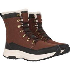 Damen Hohe Stiefel Mountain warehouse Montreal Thermo Schneestiefel Wasserdicht 4 UK - Braun