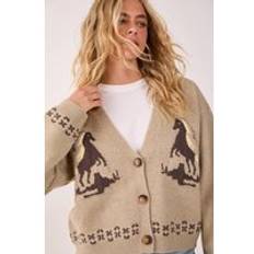 Natural - Women Cardigans Nasty Gal Nastygal Neutral Cardigan Casual Jumpers - Tan