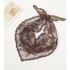 Lace - Women Accessories Shein Women Bandana Lace Floral Trim Scarf Neckerchief