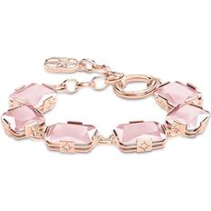Thomas Sabo 14k Armband Thomas Sabo Armband Med Stora Rosa Stenar A1911-417-9-L19V