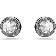 Swarovski Gråa Örhängen Swarovski Sublima Stud Earrings Spike Ruthenium Plated - White