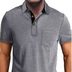 Checkered - Men Polo Shirts Shein Plus Size Summer Short Sleeve Collar Pocket Polo Shirt