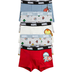 H&M Trunks 5-pack - Light Grey Marl/Red/Marvel (1010215057)