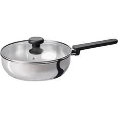 Inbyggd ventilering Stekpannor IKEA MIDDAGSMAT traktörpanna klarglas/rostfritt med lock 24 cm