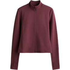 H&M Zip-Through Sports Jacket with Softmove - Light Burgundy