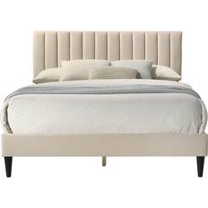 Latitude Run BFRA1104 Beige Frame Bed 149x193cm