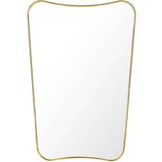 Brass Interior Details GUBI F.A.33 Brass Wall Mirror 54x80cm