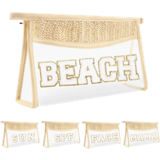 Shein Boho Patch SPF Bag Clear Makeup Letter Bag