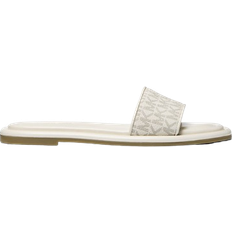 Michael Kors Dana Signature Logo Slide Sandal - Vanilla