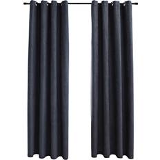 Gardiner & Tillbehör vidaXL mörkläggningsgardiner med 2 st 140x225cm