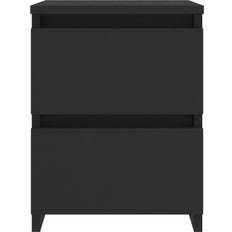 vidaXL 800515 Black Sängbord 30x30cm