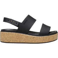 Crocs 40 Sandaletter Crocs Brooklyn Cork Low Wedge - Svart