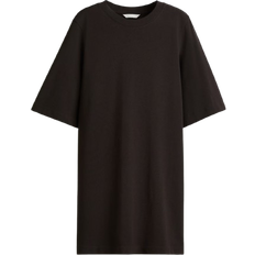 H&M Cotton T-Shirt Dress - Dark Brown