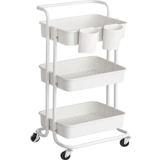 Songmics CSB067W01 White Trolley Table 33.5x41.6cm