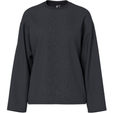 Pieces Sadie Long Sleeve Top - Black