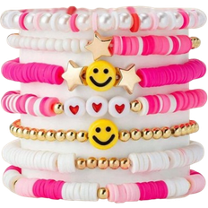Shein 7pcs/Set Boho Style Rainbow Seed Bead