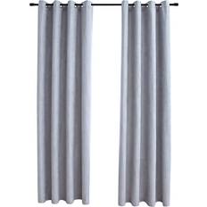 vidaXL Blackout Eyelet Grey 140x245cm
