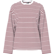 Pieces Shirt Sadie - Rot/Weiß