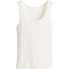H&M Ribbed Vest Top - White