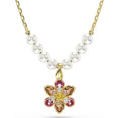 Sølvbelagt Charms & Vedhæng Swarovski Idyllia Anhänger Kristallperle Verschiedene Schliffe Blume - Mehrfarbig