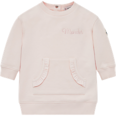 18-24M - Everyday Dresses Moncler Enfant Girls Pale Pink Cotton Sweatshirt Dress