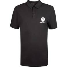 Bomuld Polo Shirt Med Logo Print - Sort