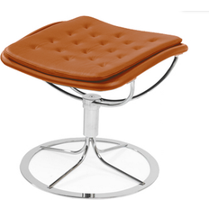 Fotstöd Fotpallar Bruno Mathsson Jetson 69 Leather Cognac Foot Stool 48cm