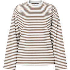 Pieces Sadie Long Sleeved Top - Cloud Dancer Fos
