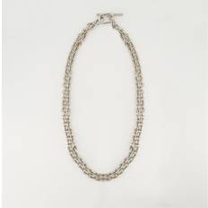 Double XL Link Pendant Necklace - Silver