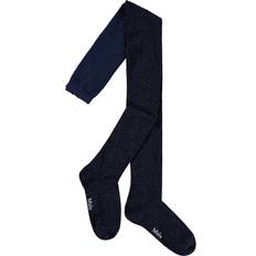 Molo Undertøj Børnetøj Molo Glitterstrømpe Galaxy Blue 92 98 cm - Marineblå