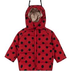 98/104 Jakker Konges Sløjd Nuka Ladybug Puffer Jakke - Rød