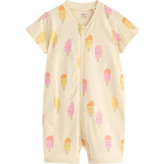 Lindex Baby Pajama Rompers - Light Dusty Yellow (3006708-4547)