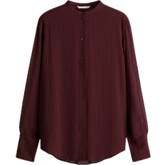 H&M Airy Blouse - Wine Red