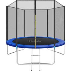 tectake Garfunky Trampoline 305cm + Safety Net + Ladder