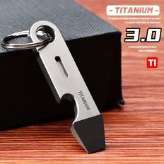 Temu Titanium Alloy Keychain Pendant Mini Pry Bar
