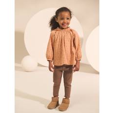Blomstrede Øvrige sæt Børnetøj NEXT Ditsy Floral Long Sleeve Blouse and Leggings Set - Orange