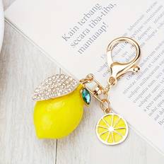 Fruit Embellished With Rhinestone Key Ring