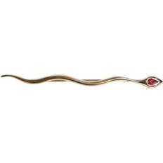 Dolce & Gabbana Smycken Dolce & Gabbana Guld Kristall Serpente Brosch Pin One Size